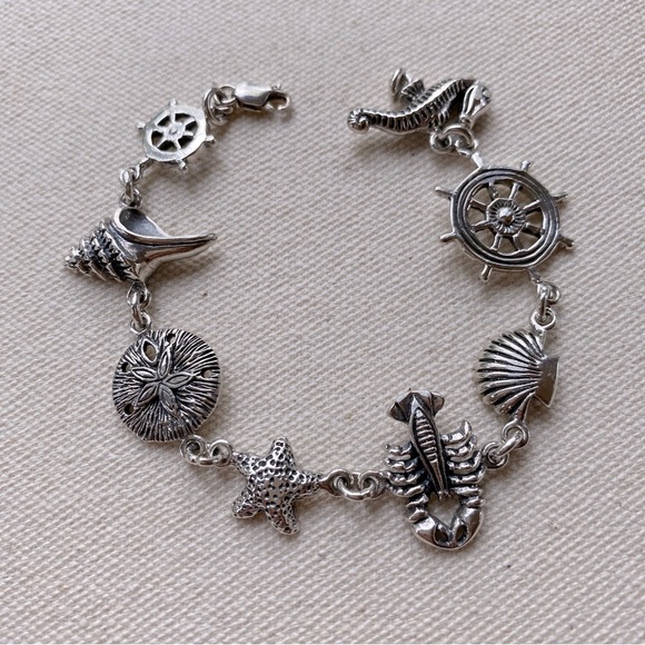 Jewelry Perfect Sterling Summer Beach Charm Bracelet Poshmark